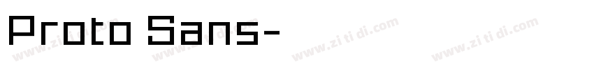 Proto Sans字体转换